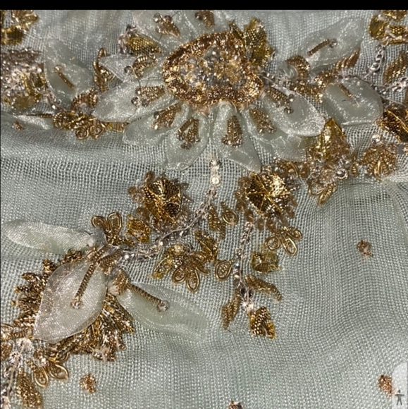 Designer AGA NOOR Shalwar Kameez Dupatta Dry Cleaned! - Picture 6 of 7